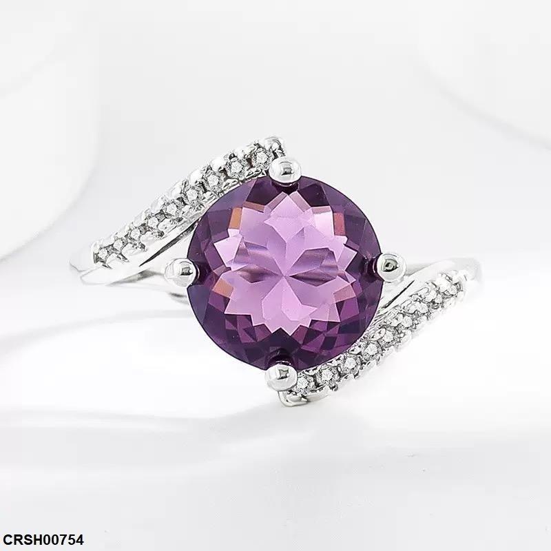 Round Stone Ring Adjustable