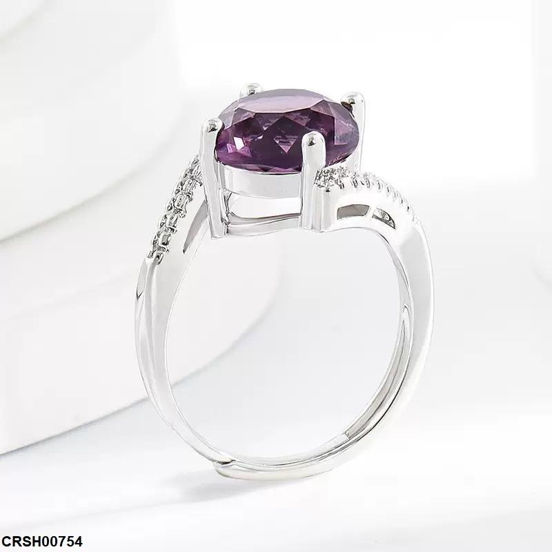 Round Stone Ring Adjustable
