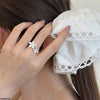Double Flower Ring Adjustable
