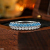 Double Stone Zircon Ring Adjustable