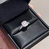 Square Round Stone Ring Adjustable