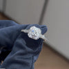 Square Round Stone Ring Adjustable