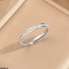 Stainless Steel Round Stone Ring