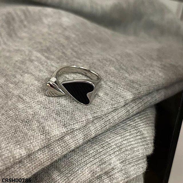Double Heart Ring Adjustable