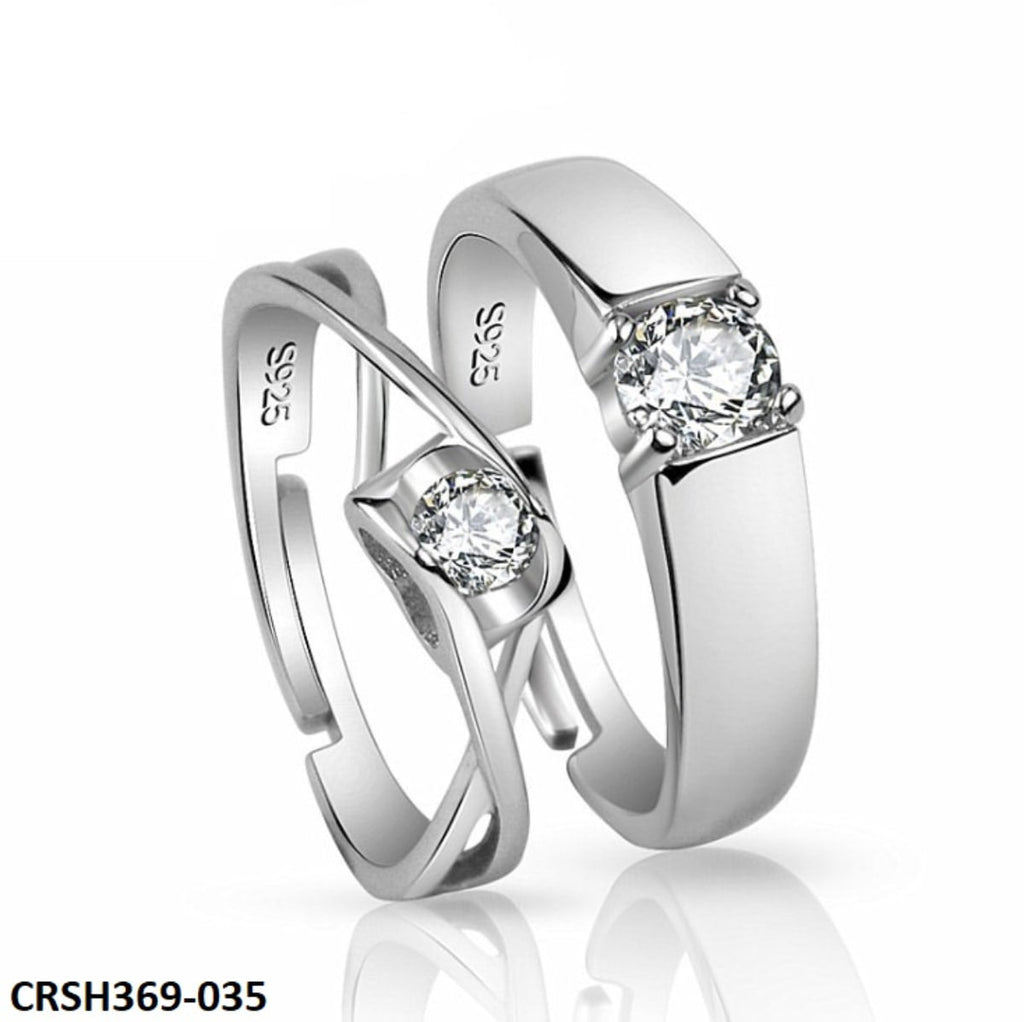 Heart Couple Rings Adjustable