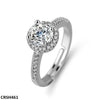 Round Birthstone Ring Adjustable