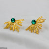 Peacock Leaft Studs