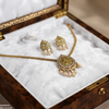 Tear Pearl Drop South Indian Necklace Set