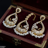 Tear Leaf Jhumki Drop Earrings