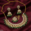 Round Flower Rajwari Necklace Set