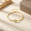Stainless Steel Round Plain Bracelet