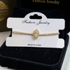 Marquise Stone Bracelet Adjustable