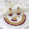 Round Flower Rajwari Necklace Set