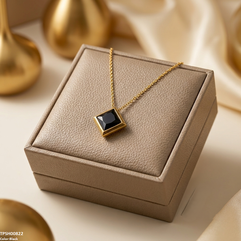 Stainless Steel Square Drop Pendant