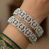 Round Stone Bangle Set