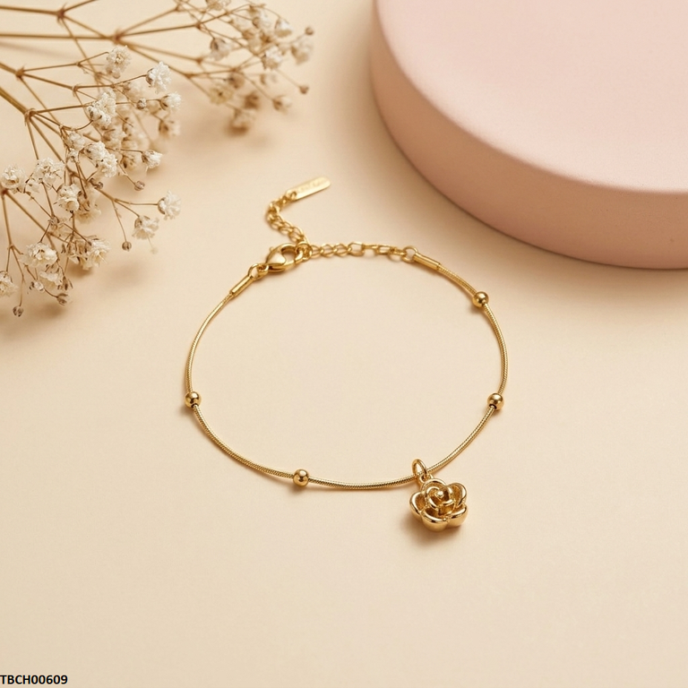 Stainless Steel Flower Bracelet