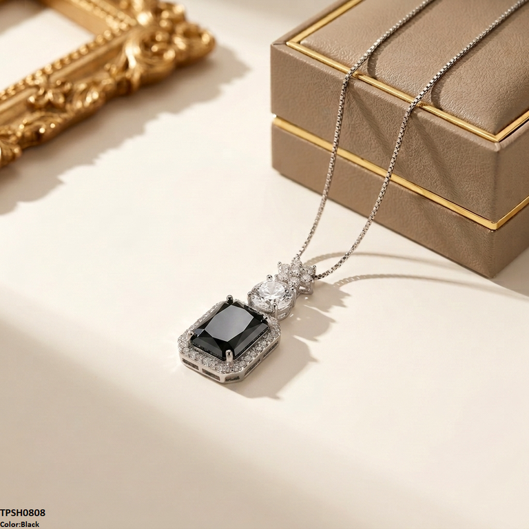Square Flower Pendant