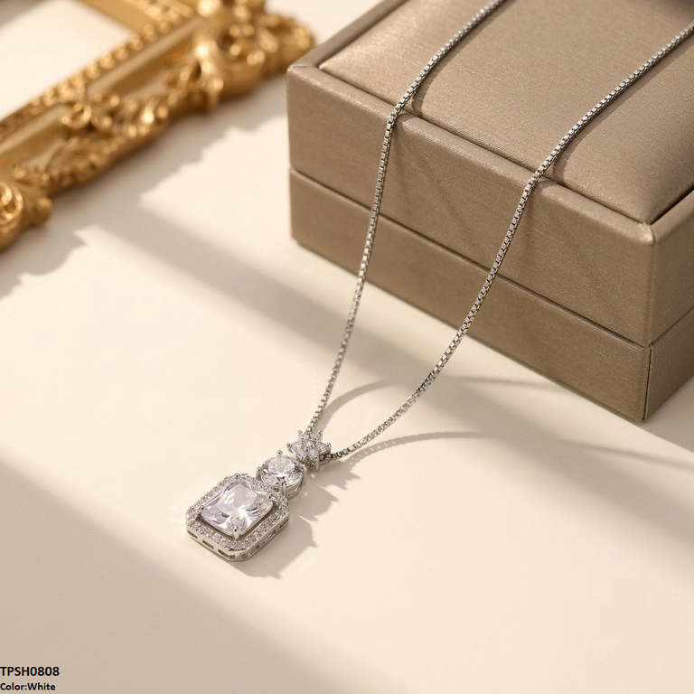 Square Flower Pendant