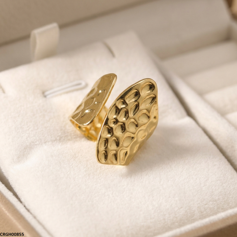 Wide Dome Stainless Steel Ring Adjustable
