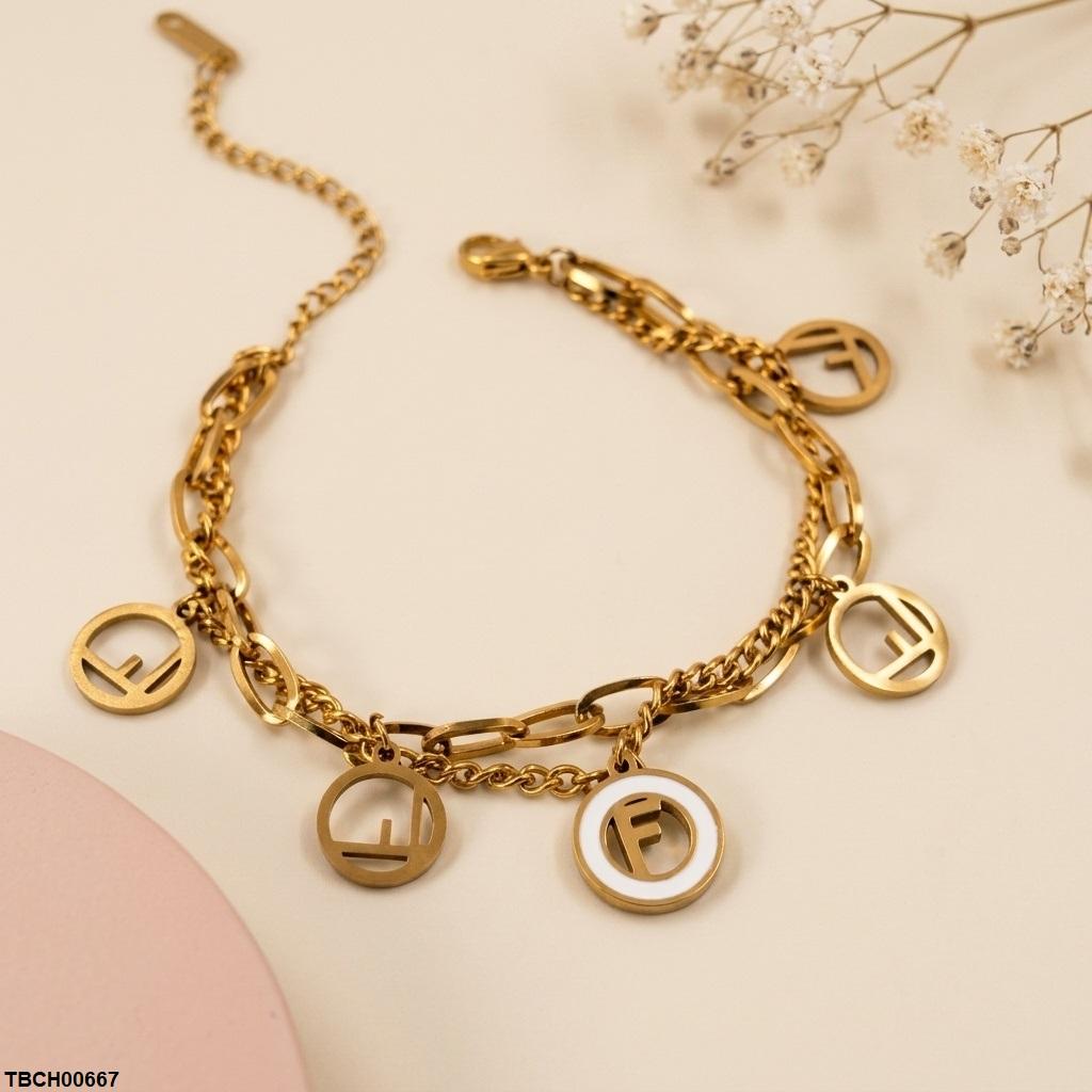 Stainless Steel F Shape Bracelet Adjustable