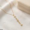 Heart/Oval Stainless Steel Zircon Stone Pendant