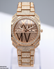 Round Rhinestone Dial Women's Watch