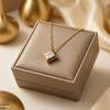 Stainless Steel Square Drop Pendant
