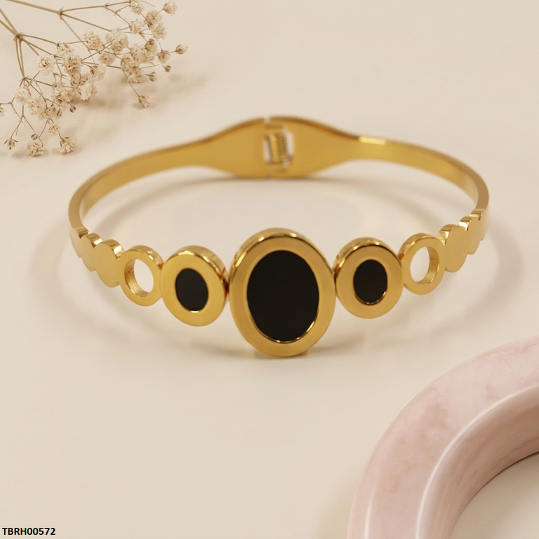 Round Oval Stainless Steel Bracelet Adjustable