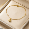 Stainless Steel Flower Drop Bracelet