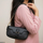 Willow Strap Jute Armpit Bag - Black