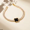 Rectangle Stone Flower Bracelet