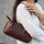 Trendy Armpit Ladies Hand Bag - Dark Brown