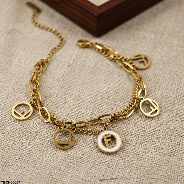 Stainless Steel F Shape Bracelet Adjustable