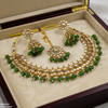 Round Flower Rajwari Necklace Set
