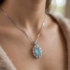 Marquise Round Drop Pendant