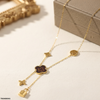 Stainless Steel Star/Lock Necklace