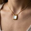 Stainless Steel Square Pendant