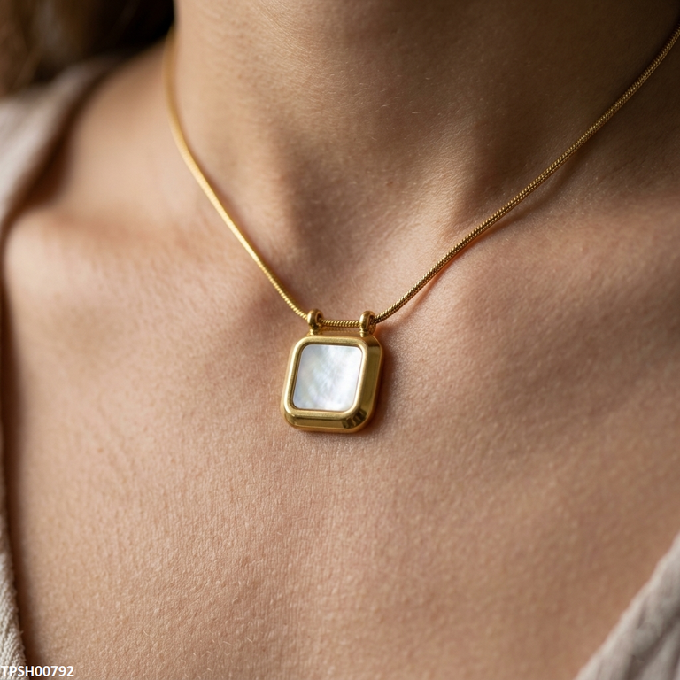 Stainless Steel Square Pendant