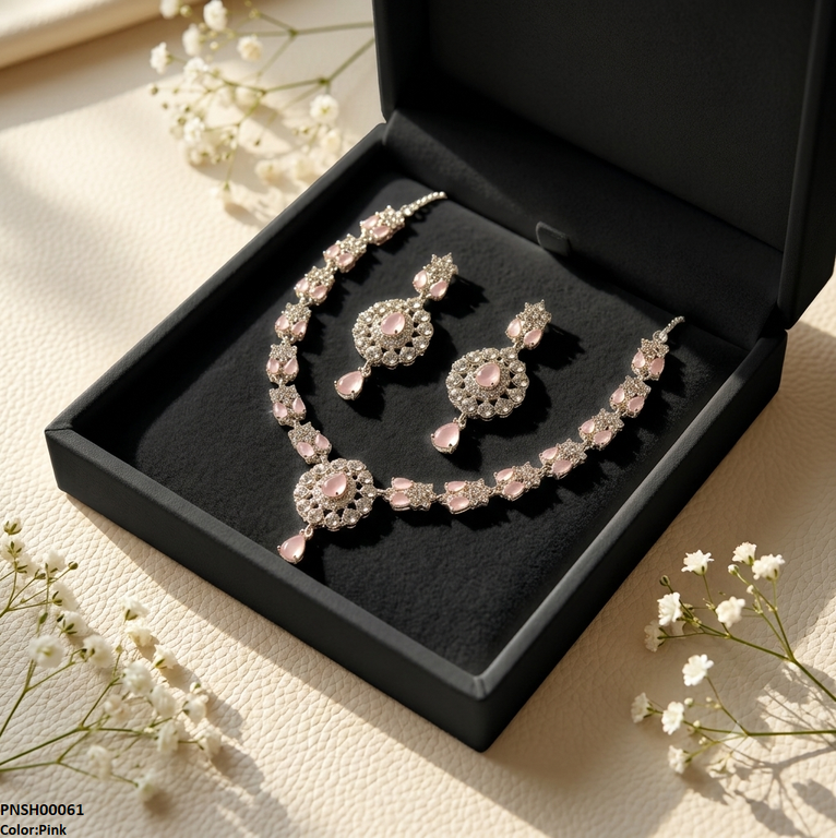 Flora Crystal Necklace Set
