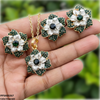 Round Flower Pendant Set