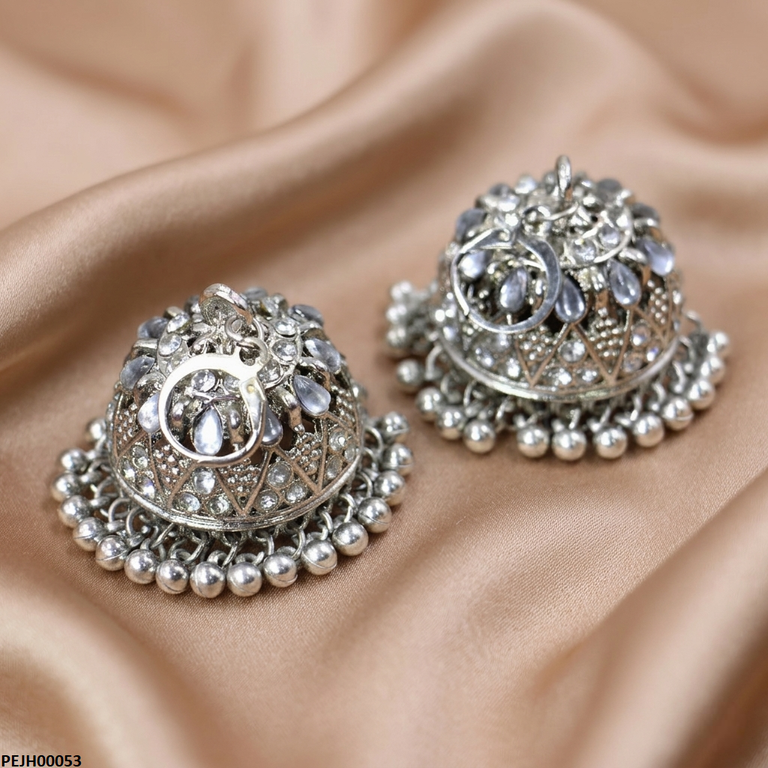 Tear Stone Pearl Drop Jhumki