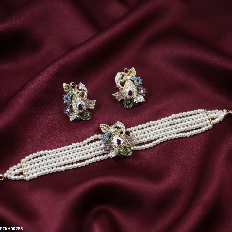 Tear/Leaf Antique Choker Set