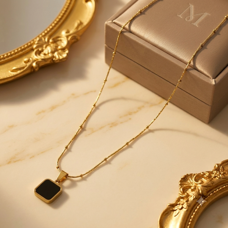 Stainless Steel Square Pendant