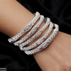 Filigree Flower Bangles 5 Pcs Set