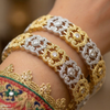 Round Stone Bangle Set