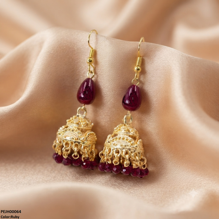 Filigree Pearl Drop Jhumki