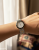 Round Black Bezel Women's Watch