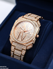 Round Rhinestone Dial Women's Watch