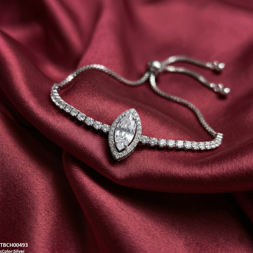 Marquise Stone Bracelet Adjustable