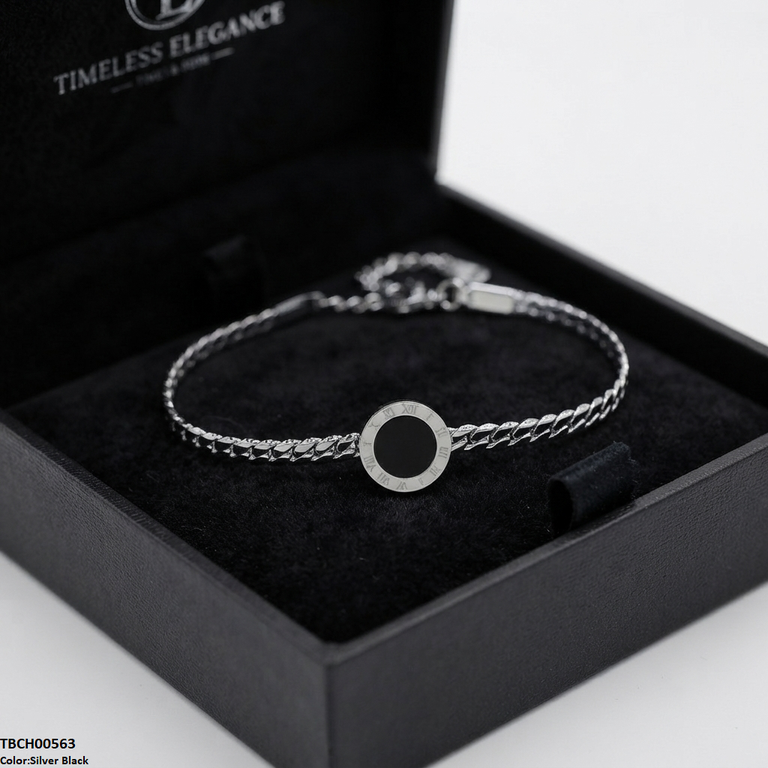 Stainless Steel Round Plain Bracelet